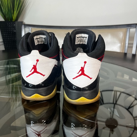 Nike Air Jordan Prime Flight Men Shoes Size 12, White/Gym Red/Black - Picture 4 of 5